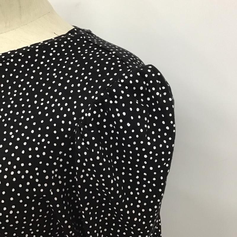 ザラ ZARA ワンピース ロングスカート S ドット 黒 / ブラック /  レディース USED 古着 中古 10128460