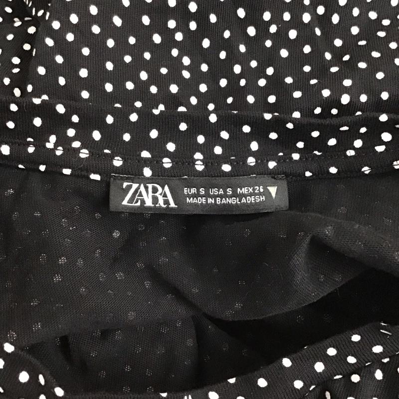 ザラ ZARA ワンピース ロングスカート S ドット 黒 / ブラック /  レディース USED 古着 中古 10128460