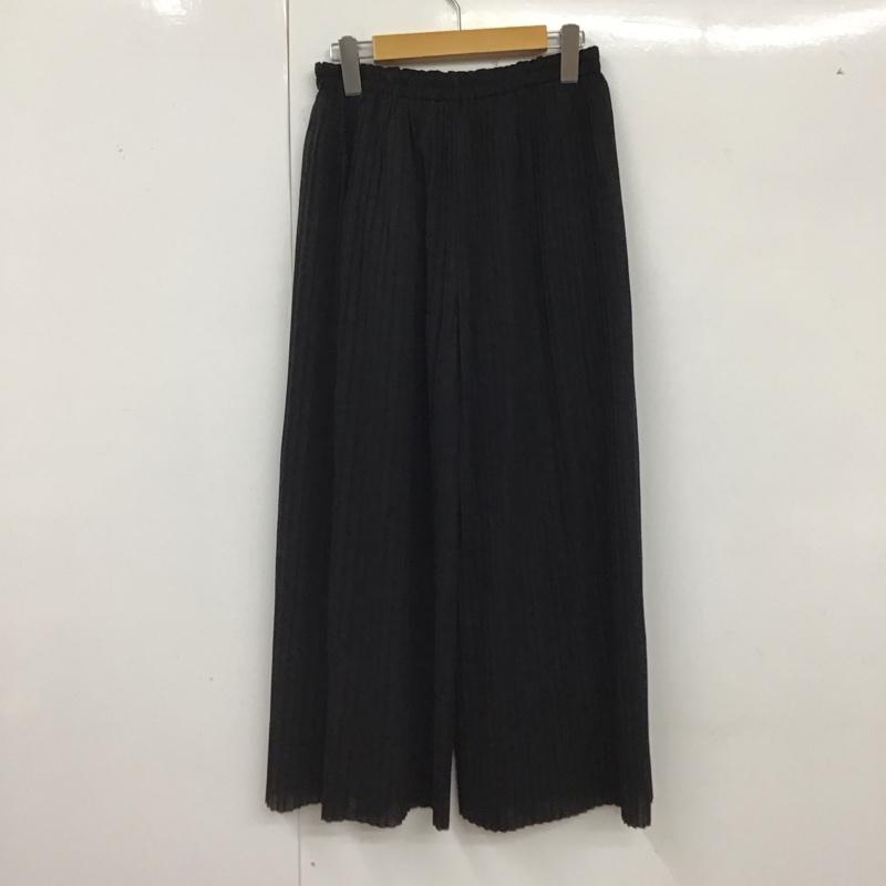 ダブルクローゼット w closet パンツ スラックス FREE 無地 黒 / ブラック /  レディース USED 古着 中古 10128469