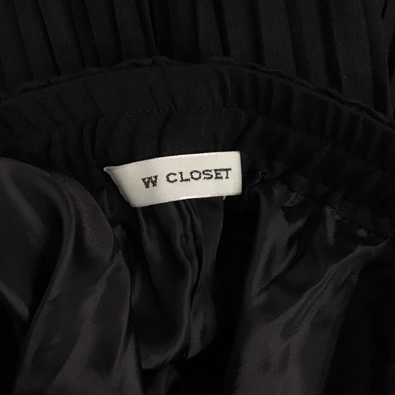 ダブルクローゼット w closet パンツ スラックス FREE 無地 黒 / ブラック /  レディース USED 古着 中古 10128469
