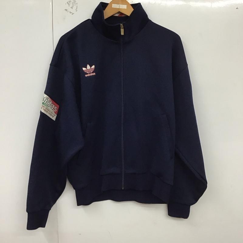 アディダス adidas ジャケット、上着 ジャケット、ブレザー ジャージ トラックジャケット 無地 紺 / ネイビー /  メンズ USED 古着 中古 10128484