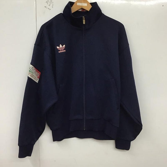 アディダス adidas ジャケット、上着 ジャケット、ブレザー ジャージ トラックジャケット 無地 紺 / ネイビー /  メンズ USED 古着 中古 10128484
