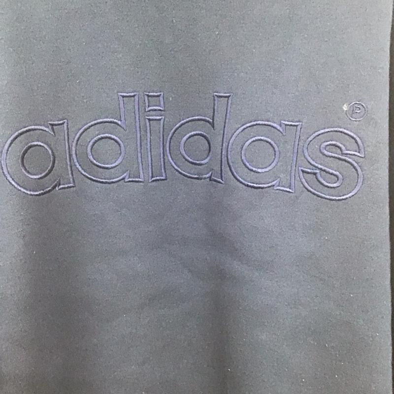 アディダス adidas トレーナー 長袖 無地 X ロゴ、文字 紺 / ネイビー /  メンズ USED 古着 中古 10128485