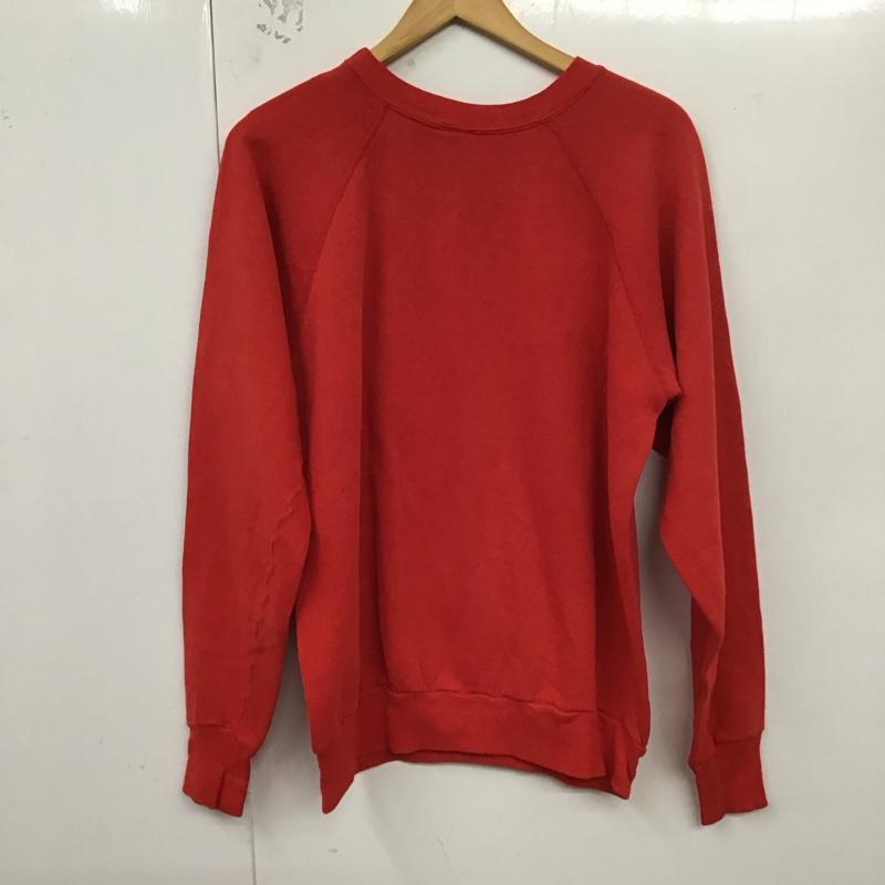 古着 USED トレーナー 長袖 XL 無地 赤 / レッド /  メンズ USED 古着 中古 10128488
