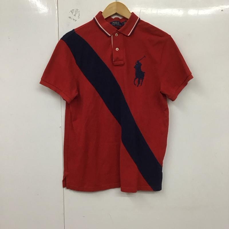ポロラルフローレン POLO RALPH LAUREN ポロシャツ 半袖 M 無地 赤 / レッド /  メンズ USED 古着 中古 10128497