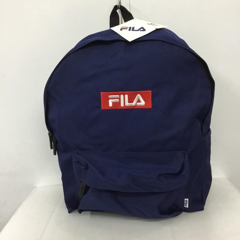 フィラ FILA リュックサック、デイパック リュックサック、デイバッグ FM2068 バックパック タグ付き ロゴ、文字 紺 / ネイビー /  メンズ USED 古着 中古 10128503