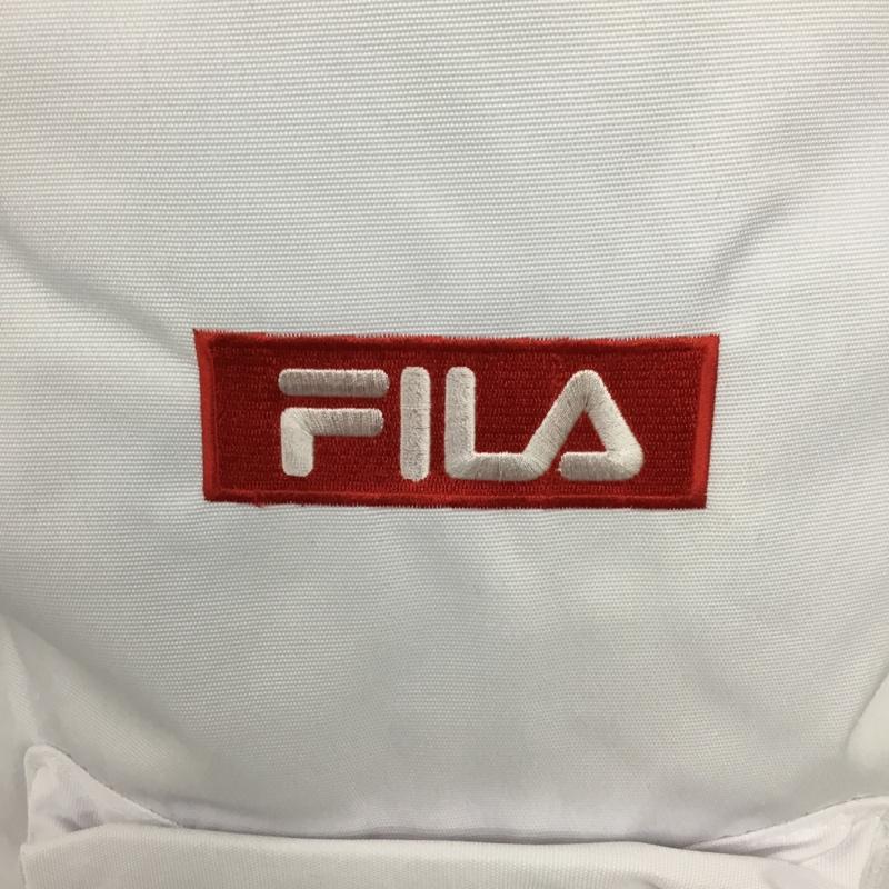 フィラ FILA リュックサック、デイパック リュックサック、デイバッグ FM2068 バックパック タグ付き ロゴ、文字 白 / ホワイト /  メンズ USED 古着 中古 10128509
