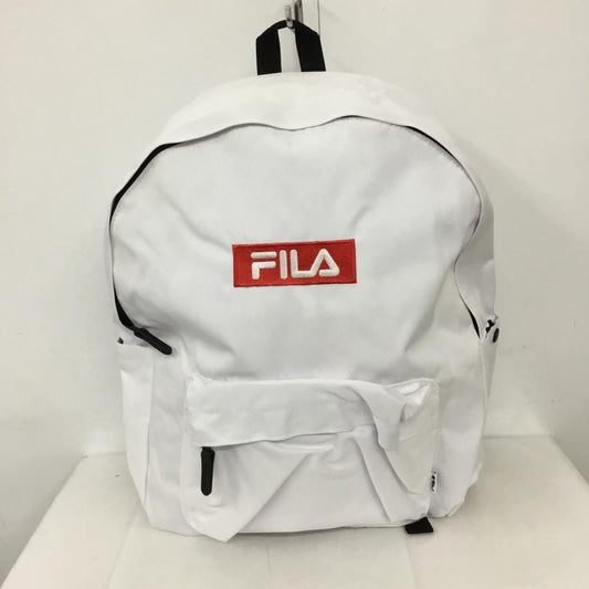 フィラ FILA リュックサック、デイパック リュックサック、デイバッグ FM2068 バックパック タグ付き ロゴ、文字 白 / ホワイト /  メンズ USED 古着 中古 10128511