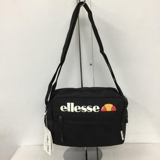 エレッセ ellesse ショルダーバッグ ショルダーバッグ EB7010 メッシュポケット タグ付き FREE ロゴ、文字 黒 / ブラック /  メンズ USED 古着 中古 10128529