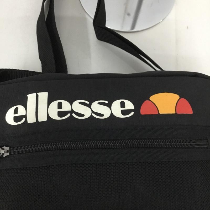エレッセ ellesse ショルダーバッグ ショルダーバッグ EB7010 メッシュポケット タグ付き FREE ロゴ、文字 黒 / ブラック /  メンズ USED 古着 中古 10128529