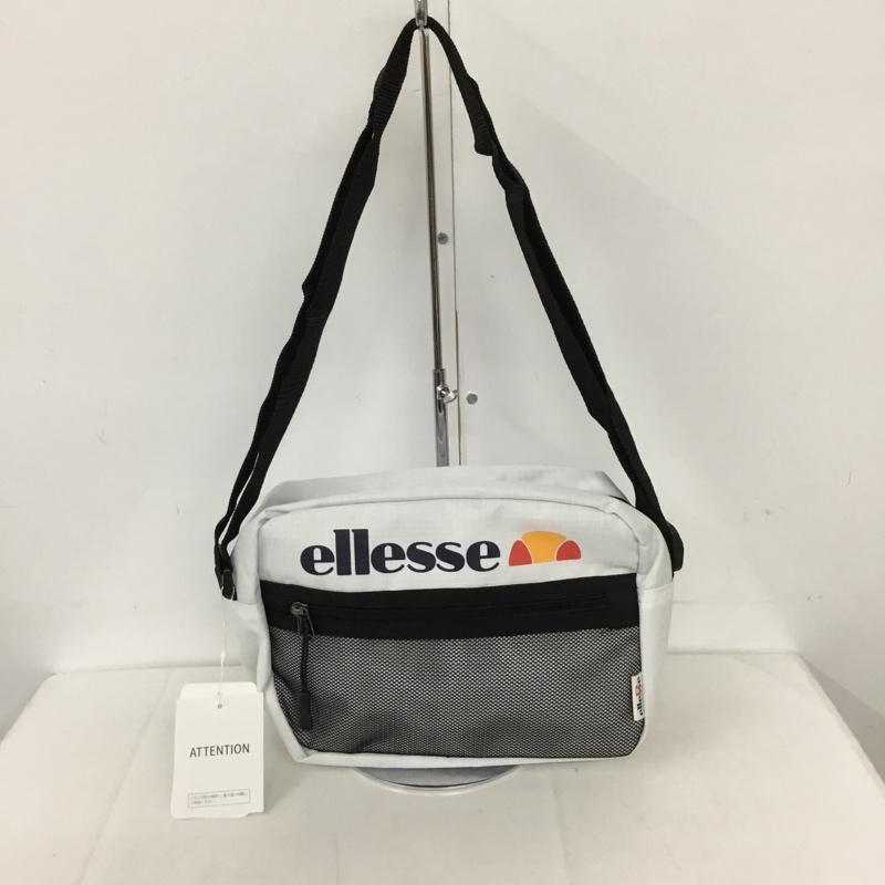 エレッセ ellesse ショルダーバッグ ショルダーバッグ EB7010 メッシュポケット タグ付き FREE ロゴ、文字 白 / ホワイト /  メンズ USED 古着 中古 10128534