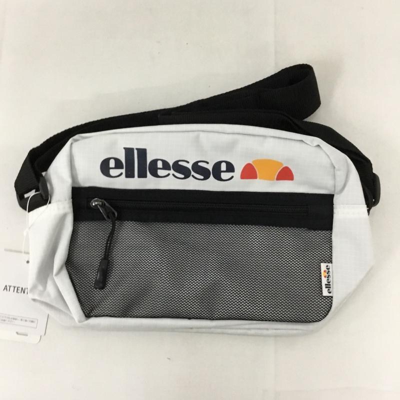 エレッセ ellesse ショルダーバッグ ショルダーバッグ EB7010 メッシュポケット タグ付き FREE ロゴ、文字 白 / ホワイト /  メンズ USED 古着 中古 10128536