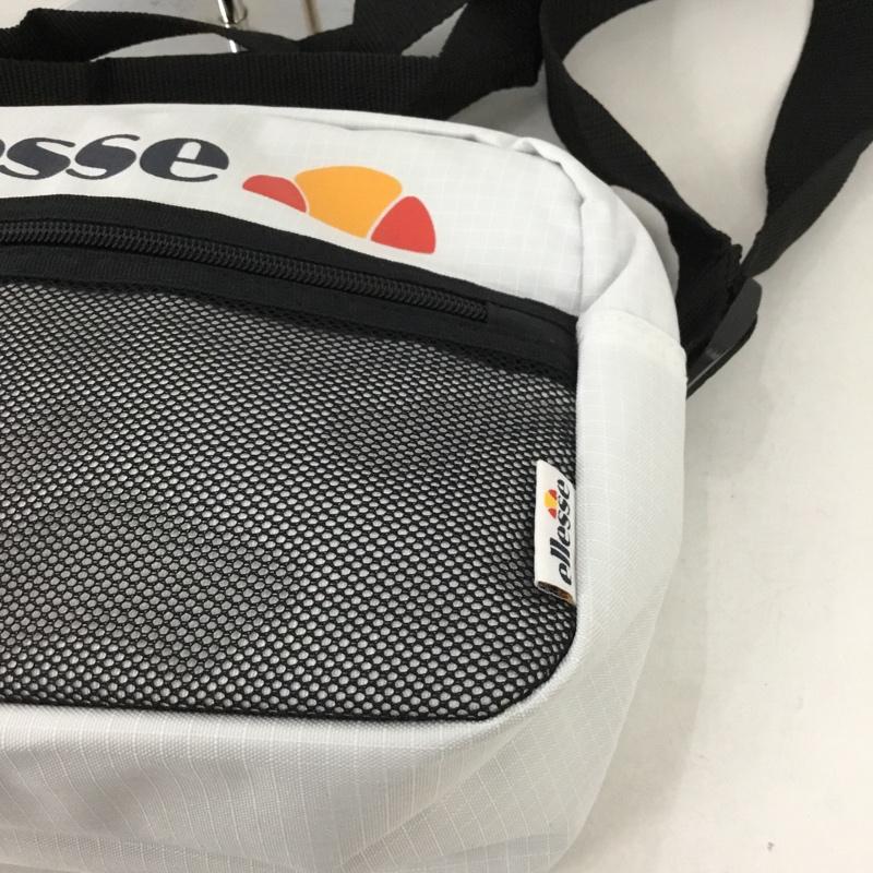 エレッセ ellesse ショルダーバッグ ショルダーバッグ EB7010 メッシュポケット タグ付き FREE ロゴ、文字 白 / ホワイト /  メンズ USED 古着 中古 10128537