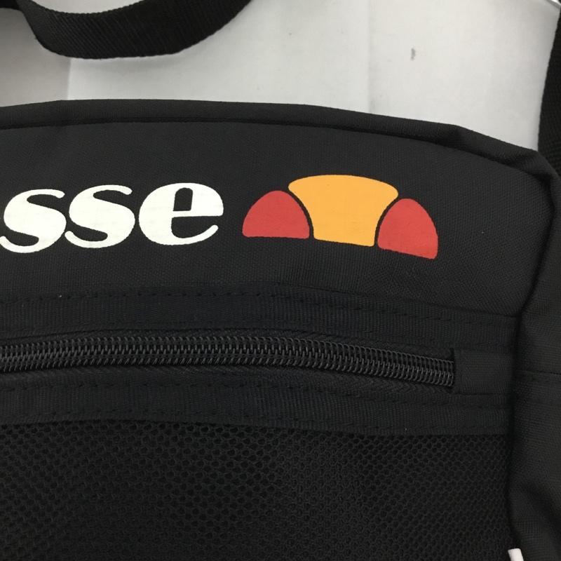 エレッセ ellesse ショルダーバッグ ショルダーバッグ EB7010 メッシュポケット タグ付き FREE ロゴ、文字 黒 / ブラック /  メンズ USED 古着 中古 10128539