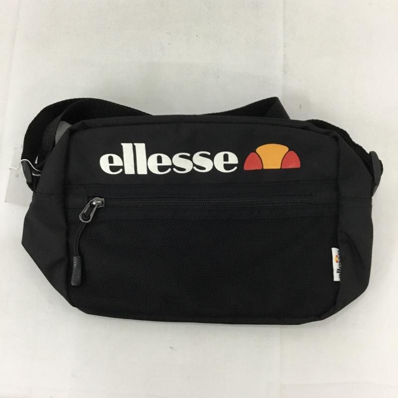 エレッセ ellesse ショルダーバッグ ショルダーバッグ EB7010 メッシュポケット タグ付き FREE ロゴ、文字 黒 / ブラック /  メンズ USED 古着 中古 10128539
