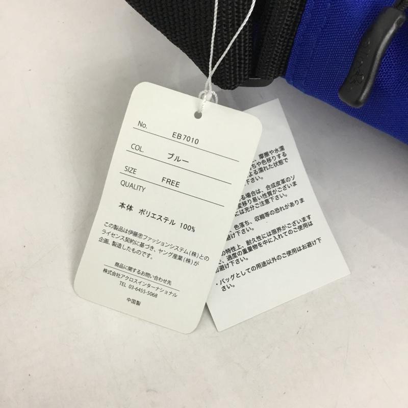 エレッセ ellesse ショルダーバッグ ショルダーバッグ EB7010 メッシュポケット タグ付き FREE ロゴ、文字 青 / ブルー /  メンズ USED 古着 中古 10128543