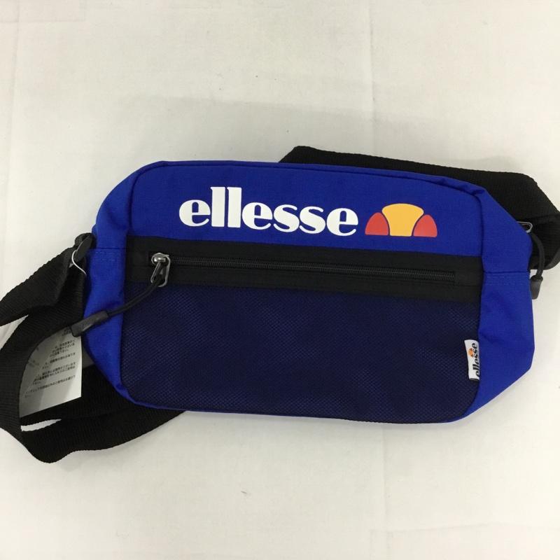 エレッセ ellesse ショルダーバッグ ショルダーバッグ EB7010 メッシュポケット タグ付き FREE ロゴ、文字 青 / ブルー /  メンズ USED 古着 中古 10128544