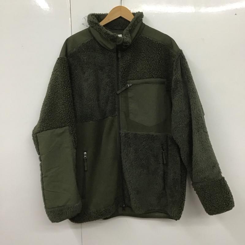 ユニクロ UNIQLO ジャケット、上着 ジャンパー、ブルゾン 341-478156 24AW コンビネーションフリースジャケット XL 無地 カーキ / カーキ /  メンズ USED 古着 中古 10128548