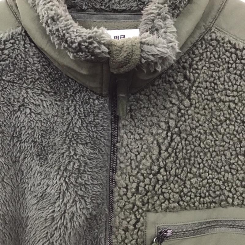 ユニクロ UNIQLO ジャケット、上着 ジャンパー、ブルゾン 341-478156 24AW コンビネーションフリースジャケット XL 無地 カーキ / カーキ /  メンズ USED 古着 中古 10128548