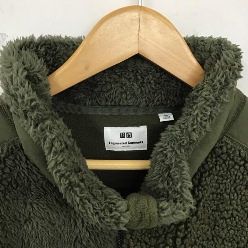 ユニクロ UNIQLO ジャケット、上着 ジャンパー、ブルゾン 341-478156 24AW コンビネーションフリースジャケット XL 無地 カーキ / カーキ /  メンズ USED 古着 中古 10128548