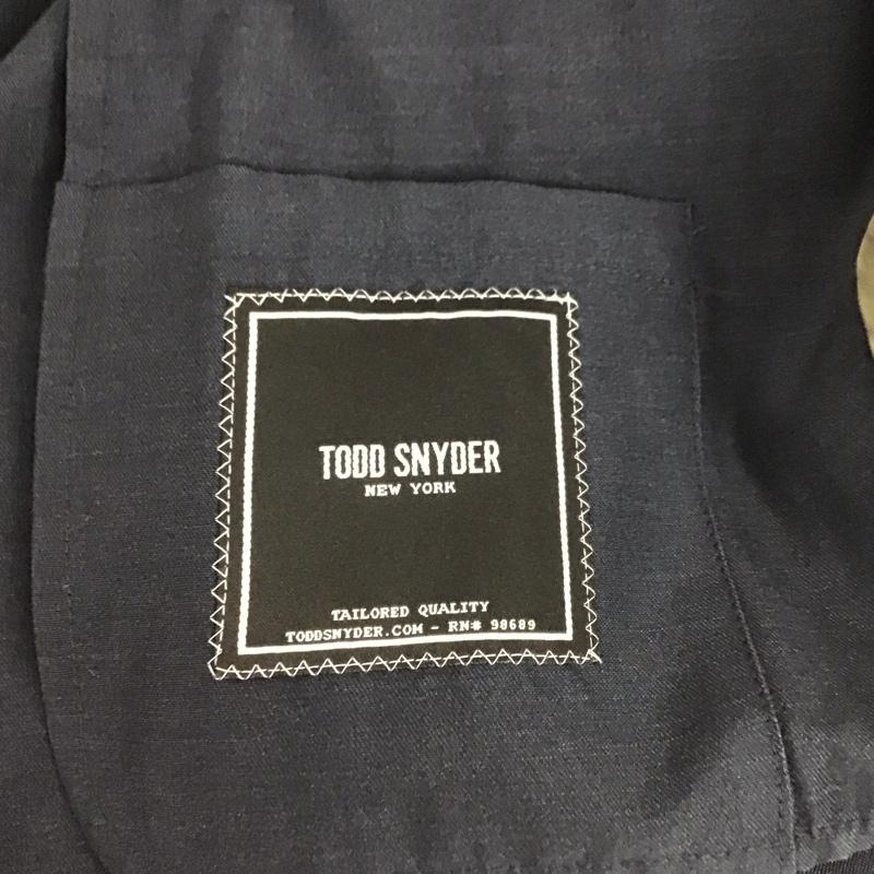トッドスナイダー TODD SNYDER ジャケット、上着 ジャケット、ブレザー 36 無地 黒 / ブラック /  メンズ USED 古着 中古 10128565