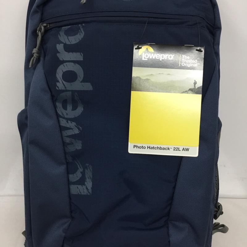 ロープロ Lowepro リュックサック、デイパック リュックサック、デイバッグ Photo Hatchback 22L カメラバッグ カメラリュック ロゴ、文字 紺 / ネイビー /  メンズ USED 古着 中古 10128598