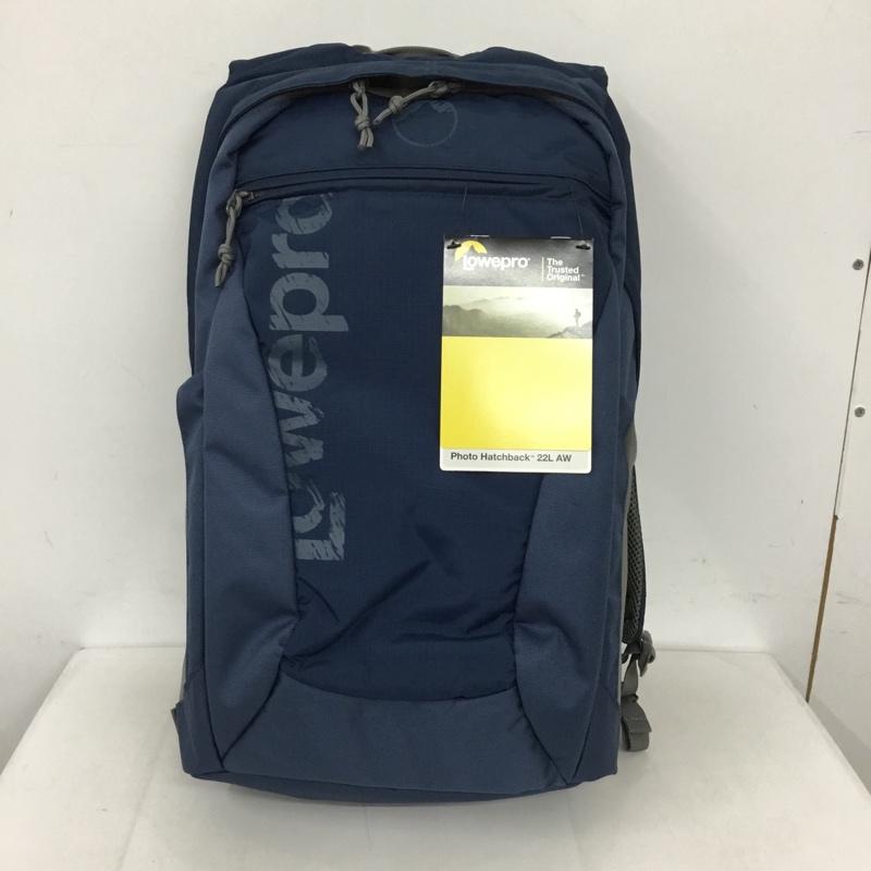ロープロ Lowepro リュックサック、デイパック リュックサック、デイバッグ Photo Hatchback 22L カメラバッグ カメラリュック ロゴ、文字 紺 / ネイビー /  メンズ USED 古着 中古 10128613
