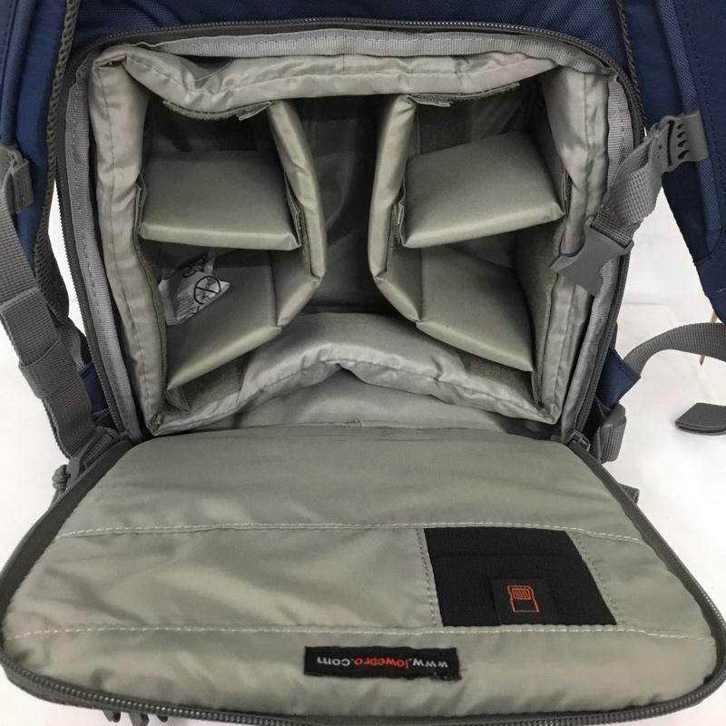 ロープロ Lowepro リュックサック、デイパック リュックサック、デイバッグ Photo Hatchback 22L カメラバッグ カメラリュック ロゴ、文字 紺 / ネイビー /  メンズ USED 古着 中古 10128613