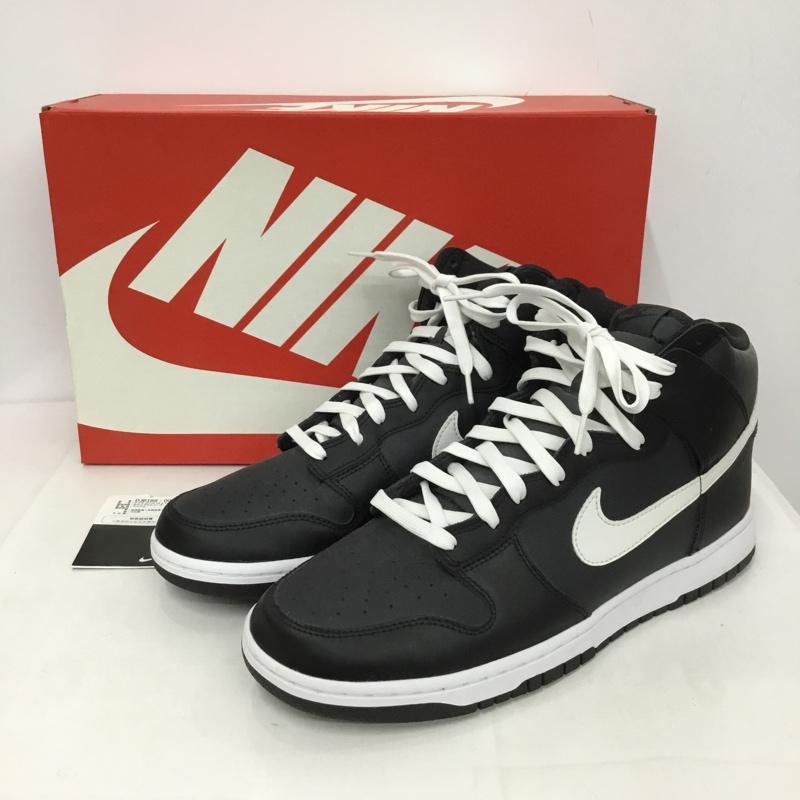 ナイキ NIKE スニーカー スニーカー DJ6189 001 DUNK HI RETRO 30cm 箱有 30.0cm ロゴ、文字 黒 / ブラック / X 白 / ホワイト /  メンズ USED 古着 中古 10128616