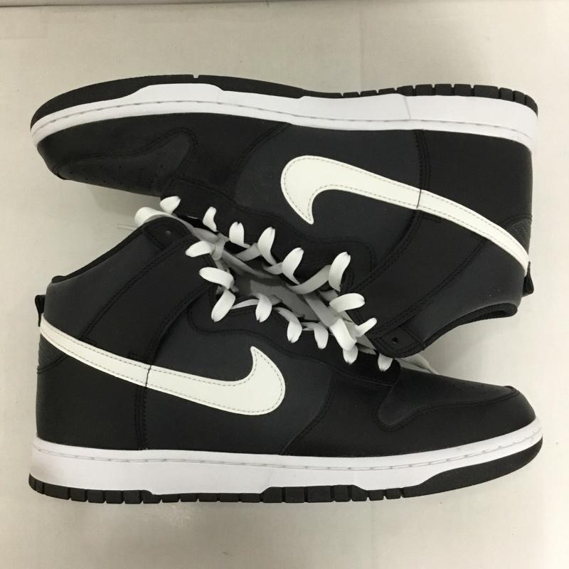 ナイキ NIKE スニーカー スニーカー DJ6189 001 DUNK HI RETRO 30cm 箱有 30.0cm ロゴ、文字 黒 / ブラック / X 白 / ホワイト /  メンズ USED 古着 中古 10128616