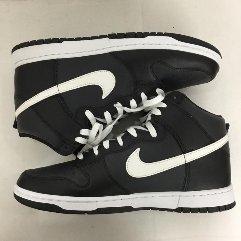ナイキ NIKE スニーカー スニーカー DJ6189 001 DUNK HI RETRO 30cm 箱有 30.0cm ロゴ、文字 黒 / ブラック / X 白 / ホワイト /  メンズ USED 古着 中古 10128616