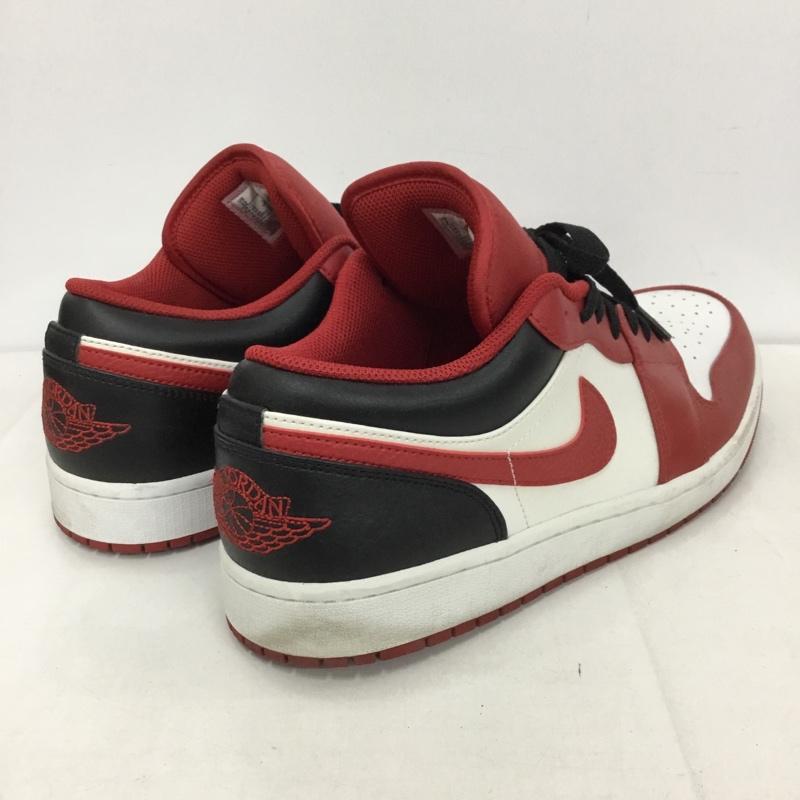 ナイキ NIKE スニーカー スニーカー 553558-163 AIR JORDAN 1 LOW 30cm 箱有 30.0cm ロゴ、文字 白 / ホワイト / X 黒 / ブラック / X 赤 / レッド /  メンズ USED 古着 中古 10128617