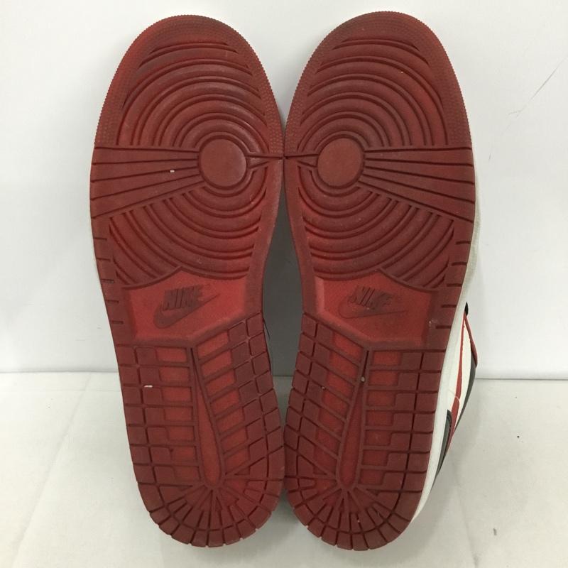 ナイキ NIKE スニーカー スニーカー 553558-163 AIR JORDAN 1 LOW 30cm 箱有 30.0cm ロゴ、文字 白 / ホワイト / X 黒 / ブラック / X 赤 / レッド /  メンズ USED 古着 中古 10128617