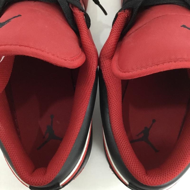 ナイキ NIKE スニーカー スニーカー 553558-163 AIR JORDAN 1 LOW 30cm 箱有 30.0cm ロゴ、文字 白 / ホワイト / X 黒 / ブラック / X 赤 / レッド /  メンズ USED 古着 中古 10128617