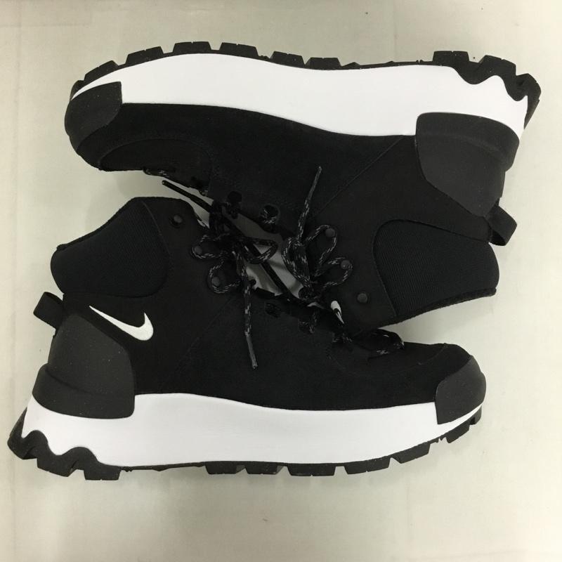 ナイキ NIKE スニーカー スニーカー DQ5601 001 CITY CLASSIC BOOT 27cm 箱有 27.0cm ワンポイント 黒 / ブラック / X 白 / ホワイト /  メンズ USED 古着 中古 10128619