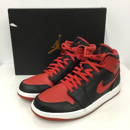 ナイキ NIKE スニーカー スニーカー DQ8426 060 AIR JORDAN 1 MID 30cm 箱有 30.0cm ロゴ、文字 黒 / ブラック / X 赤 / レッド /  メンズ USED 古着 中古 10128620