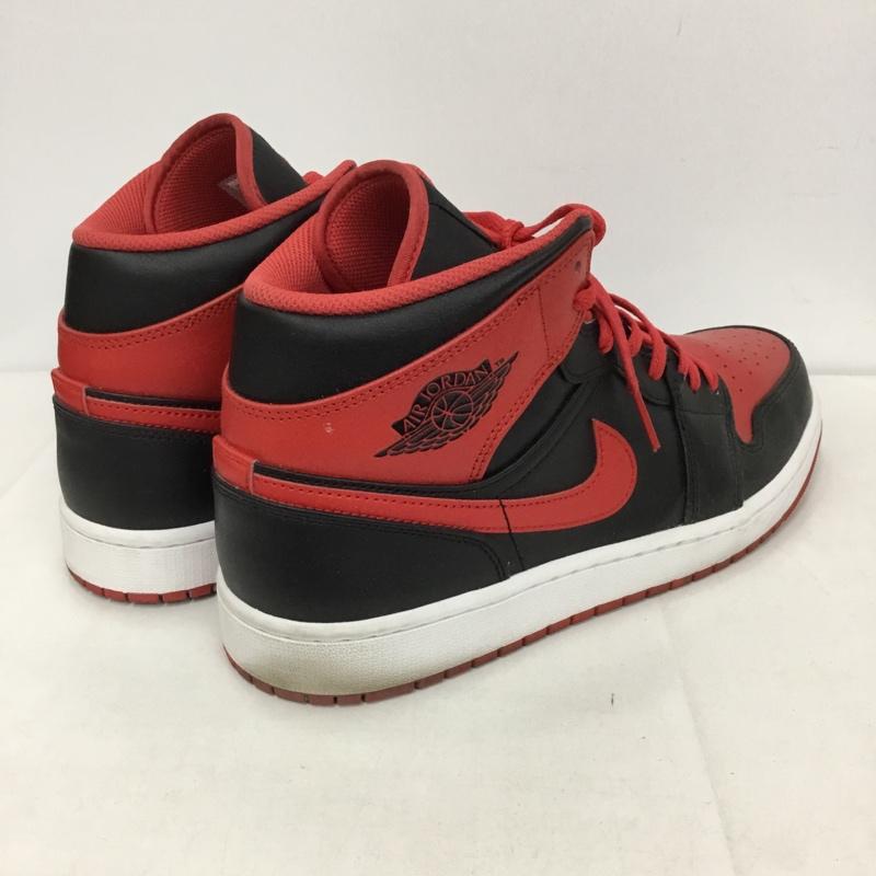 ナイキ NIKE スニーカー スニーカー DQ8426 060 AIR JORDAN 1 MID 30cm 箱有 30.0cm ロゴ、文字 黒 / ブラック / X 赤 / レッド /  メンズ USED 古着 中古 10128620