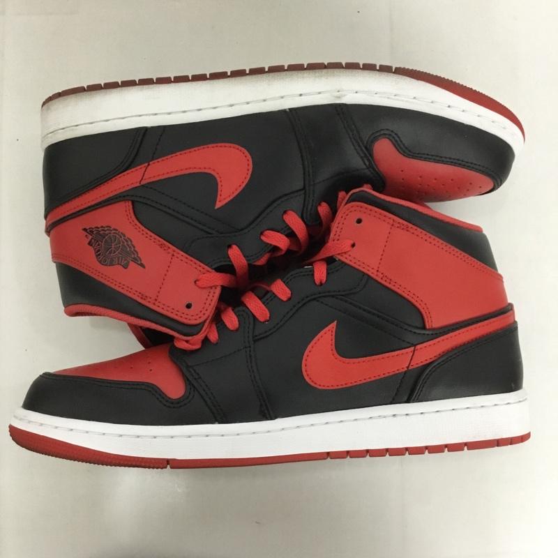 ナイキ NIKE スニーカー スニーカー DQ8426 060 AIR JORDAN 1 MID 30cm 箱有 30.0cm ロゴ、文字 黒 / ブラック / X 赤 / レッド /  メンズ USED 古着 中古 10128620
