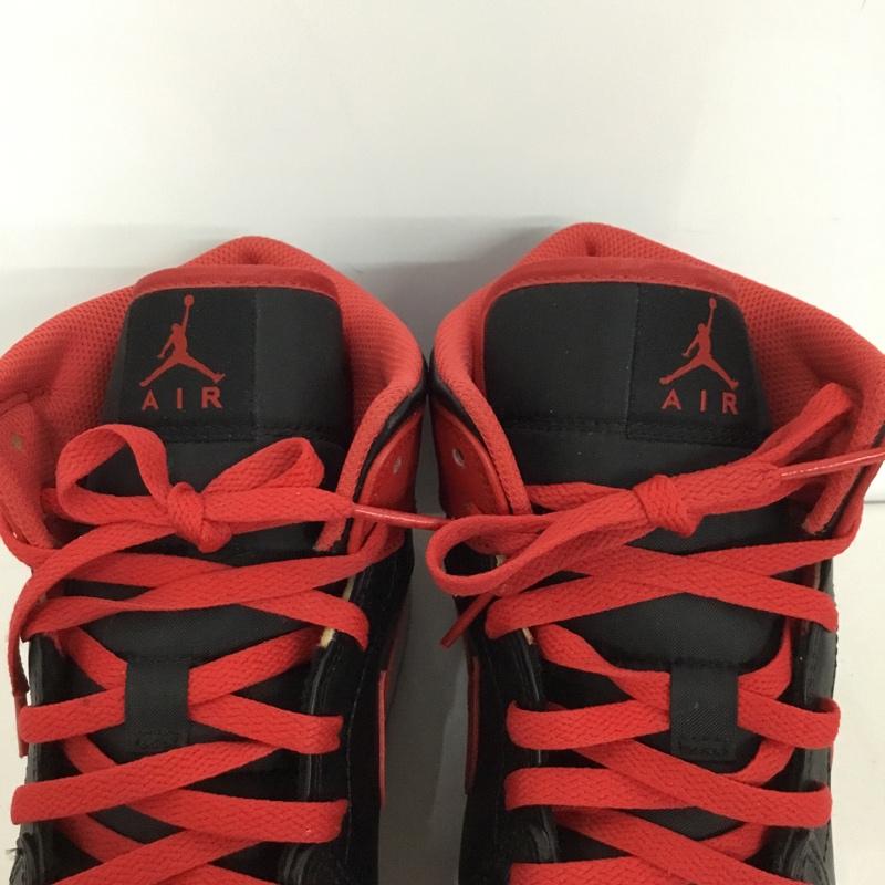 ナイキ NIKE スニーカー スニーカー DQ8426 060 AIR JORDAN 1 MID 30cm 箱有 30.0cm ロゴ、文字 黒 / ブラック / X 赤 / レッド /  メンズ USED 古着 中古 10128620