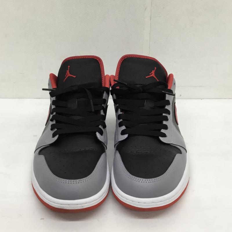 ナイキ NIKE スニーカー スニーカー NIKE AIR JORDAN 1 LOW 553558-060 29.5cm ロゴ、文字 灰 / グレー / gray X 黒 / ブラック / black X 赤 / レッド / red メンズ USED 古着 中古 10129903