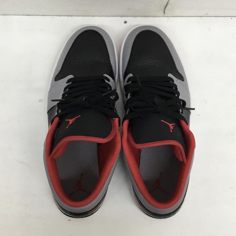 ナイキ NIKE スニーカー スニーカー NIKE AIR JORDAN 1 LOW 553558-060 29.5cm ロゴ、文字 灰 / グレー / gray X 黒 / ブラック / black X 赤 / レッド / red メンズ USED 古着 中古 10129903