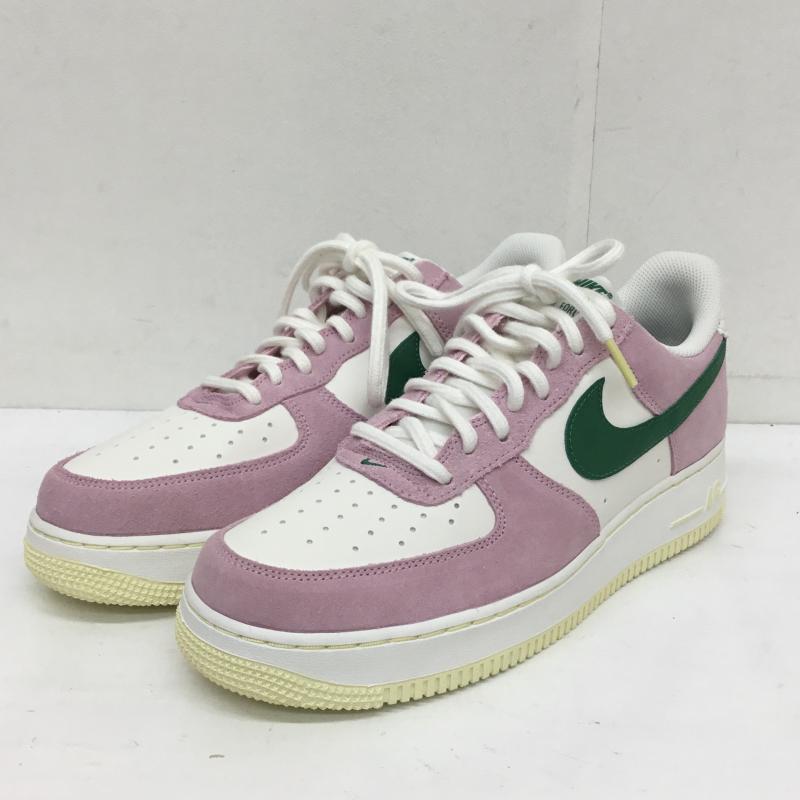 ナイキ NIKE スニーカー スニーカー NIKE AIR FORCR 1  07 LV8 Sail and Medium Soft Pink FV9346-100 27.5cm ロゴ、文字 桃 / ピンク / pink X 白 / ホワイト / white X 緑 / グリーン / green メンズ USED 古着 中古 10129906