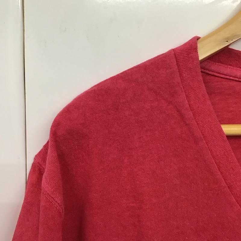 グッドオン Good On Tシャツ 半袖 半袖カットソー 無地Tシャツ Vネックカットソー XL 無地 赤 / レッド / red メンズ USED 古着 中古 10130485