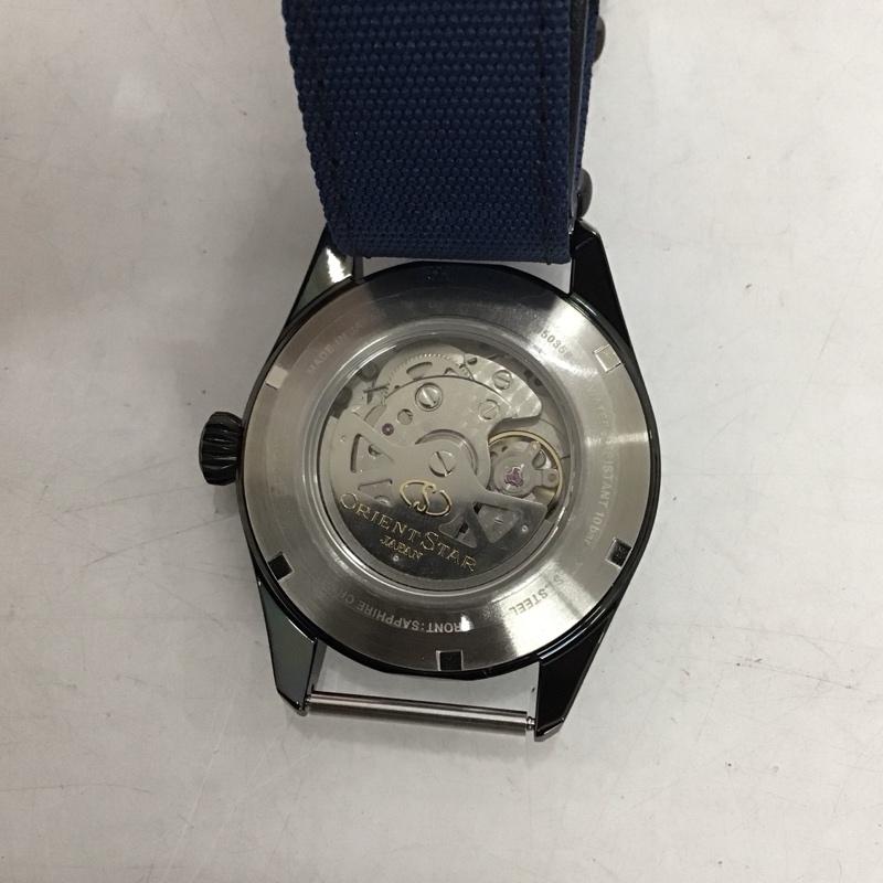 オリエントスター ORIENTSTAR 腕時計 アナログ（自動巻き） RK-AU0207L ロゴ、文字 紺 / ネイビー / navy メンズ USED 古着 中古 10134428