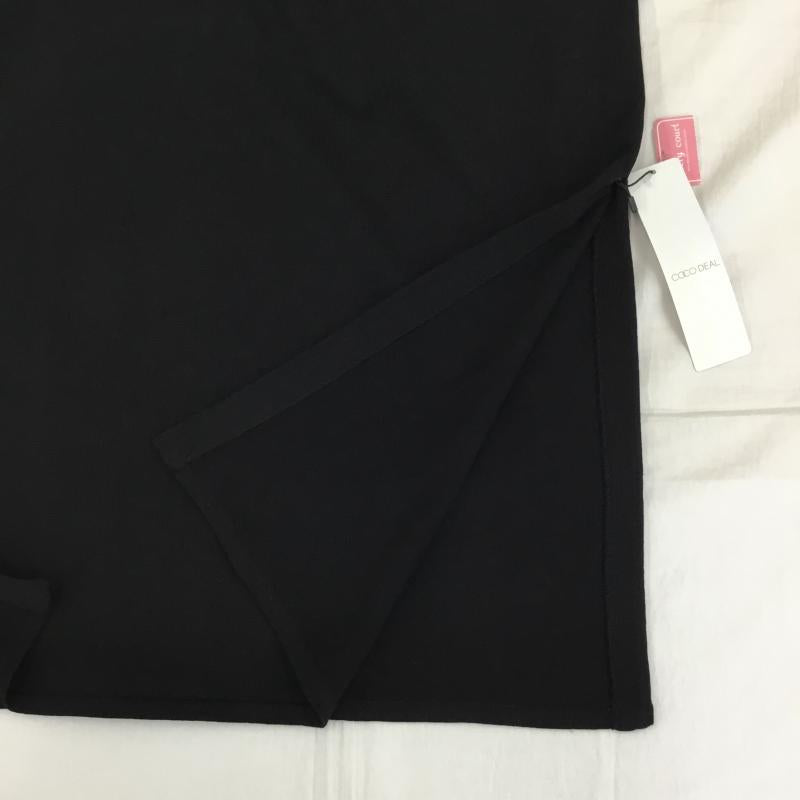 ココ ディール COCO DEAL ワンピース ロングスカート 1 無地 黒 / ブラック /  レディース USED 古着 中古 10134746