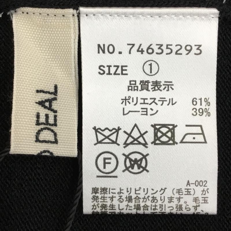 ココ ディール COCO DEAL ワンピース ロングスカート 1 無地 黒 / ブラック /  レディース USED 古着 中古 10134746