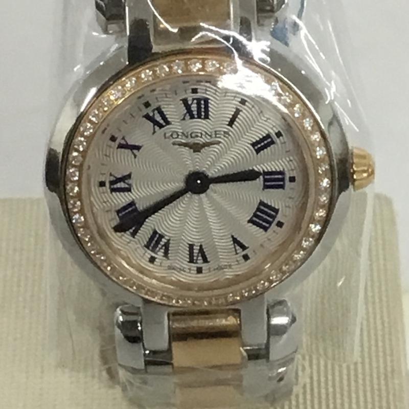 ロンジン LONGINES 腕時計 アナログ（クォーツ式） L8.109.5 PrimaLuna ロゴ、文字 銀 / シルバー / X 金 / ゴールド /  レディース USED 古着 中古 10134989