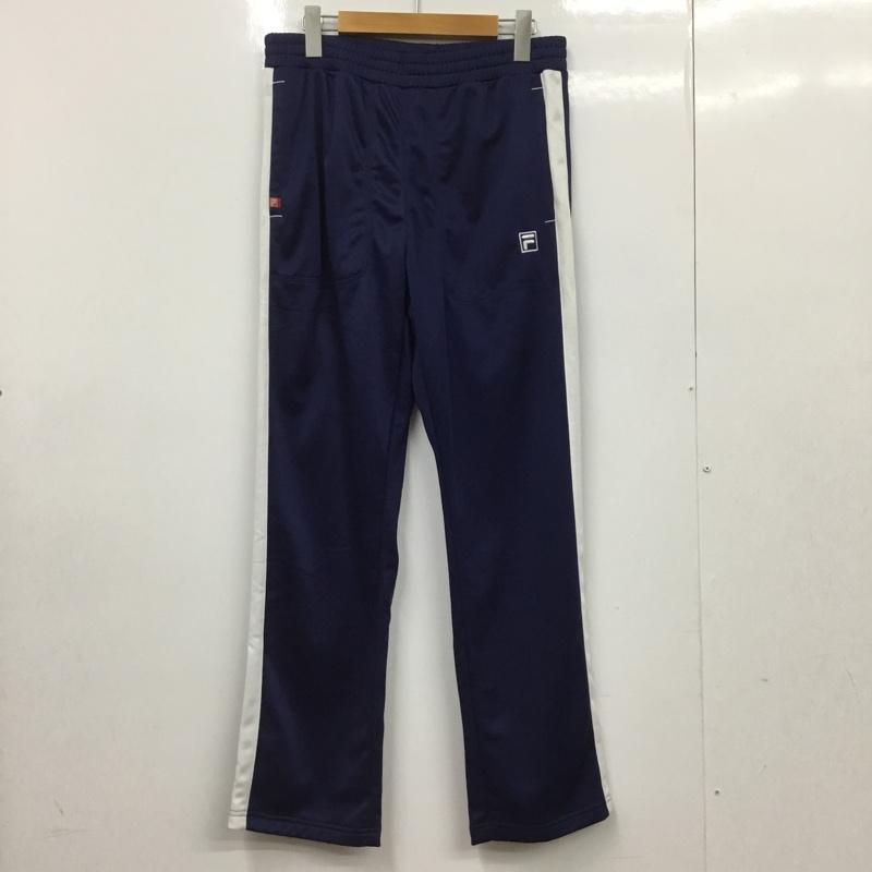 フィラ FILA ボトムス ボトムス ジャージ M 無地 紺 / ネイビー /  メンズ USED 古着 中古 10135022