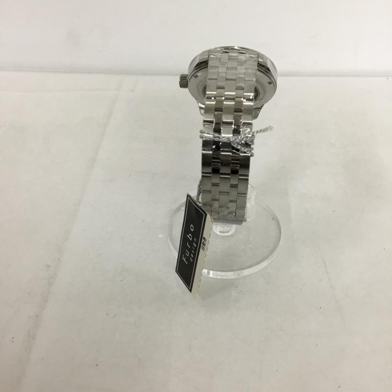フルボデザイン Furbo design 腕時計 アナログ（自動巻き） F5022 箱有 ロゴ、文字 銀 / シルバー /  メンズ USED 古着 中古 10135036
