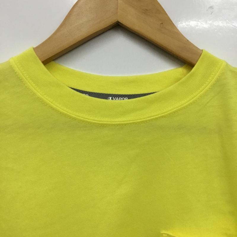 チャンピオン Campion Tシャツ 半袖 C3-RS306 レーニング ウェア ポケット付 M 無地 黄 / イエロー /  メンズ USED 古着 中古 10135037